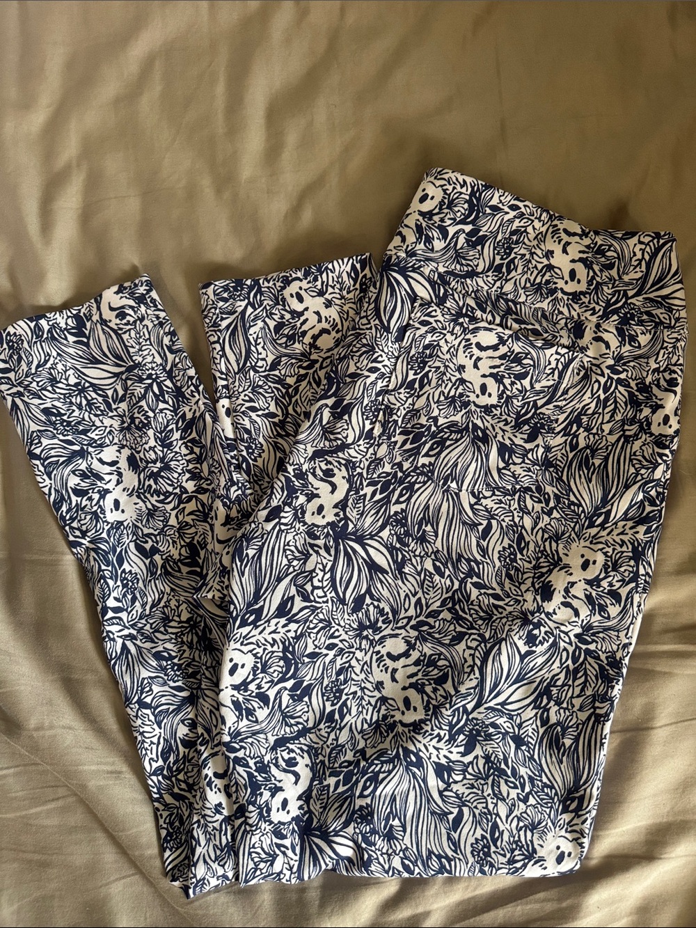 Lilly Pulitzer Corso Pants in Navy and White